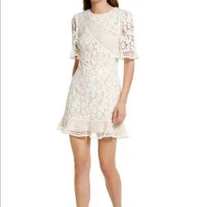 Lulus Floral Embroidered Minidress